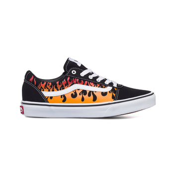 Sneakers nere da ragazzo con fiamma Vans YT Ward Flame, Brand, SKU s354500031, Immagine 0